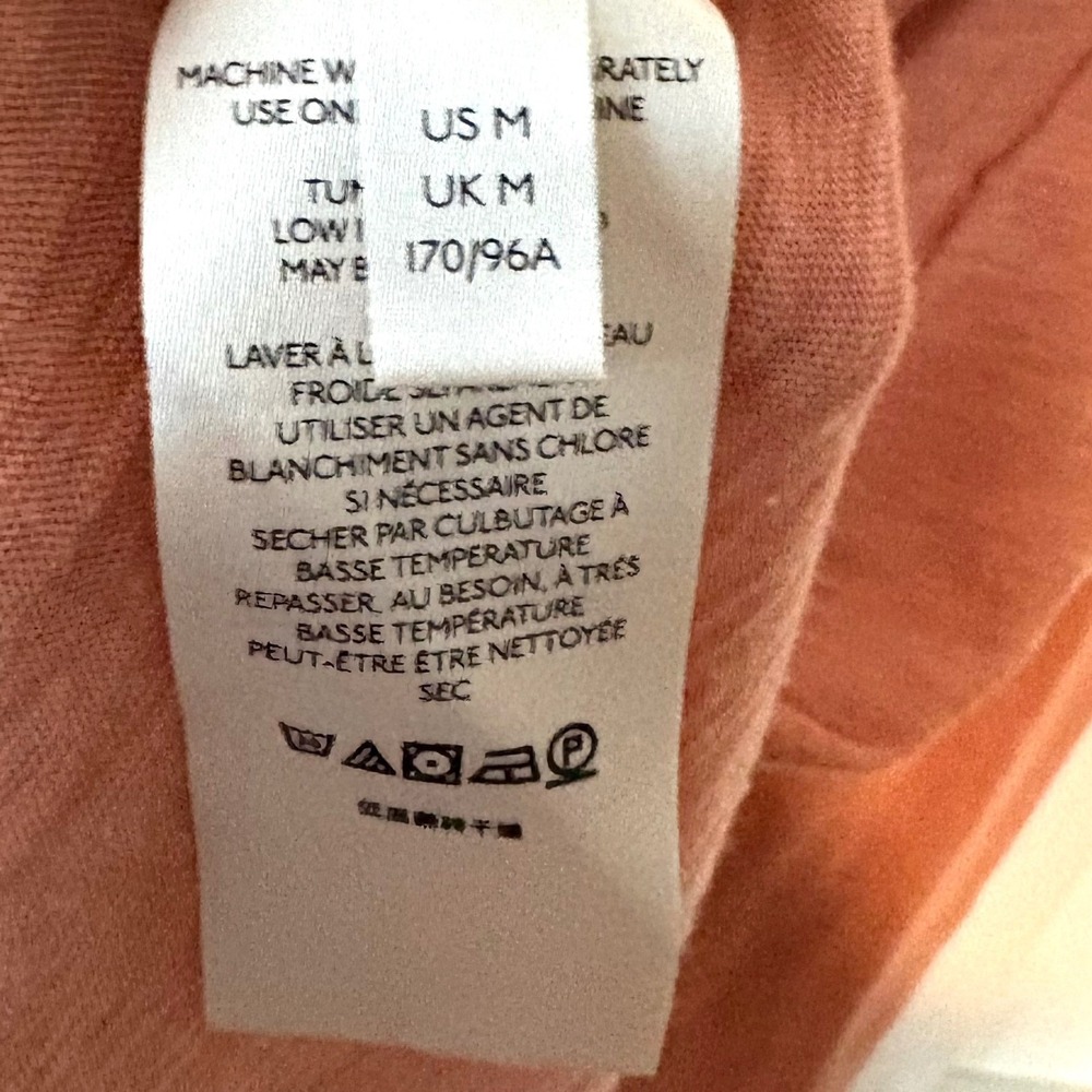We the Free Women's Dusty Orange Long Sleeve T-Shirt in Size M - Picture 12 of 14